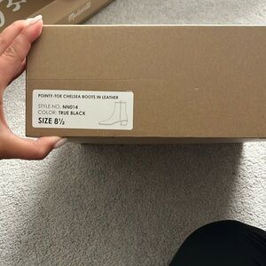 Madewell Leather Pointed Chelsea Boots NIB